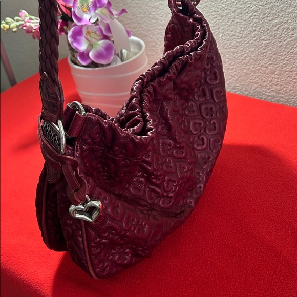 Brighton Leather Elegant Burgundy Shoulder Bag - Picture 5 of 16